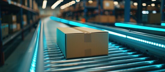 Boxes On Conveyor Belt