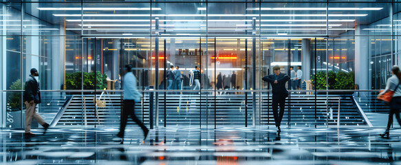 Blurred Motion in the Urban Heart: Capturing the Fast Pace of Life in a Crowded City Mall