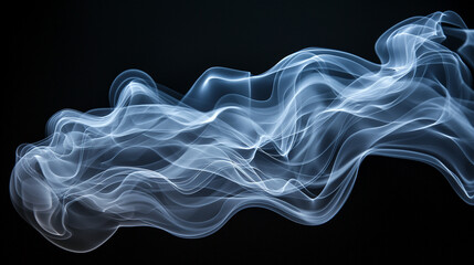 Fototapeta premium A wave background on a dark background presents itself in a harmonious movement.