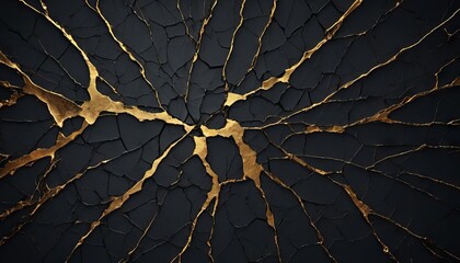 Golden Cracked Surface