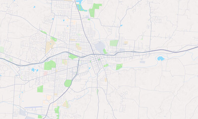 Newark Ohio Map, Detailed Map of Newark Ohio - obrazy, fototapety, plakaty