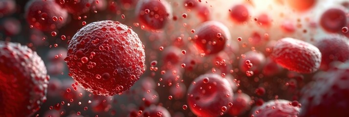 Red Blood Cells Background Cartoon, Background Images , Hd Wallpapers