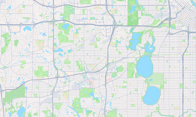 St. Louis Park Minnesota Map, Detailed Map of St. Louis Park Minnesota