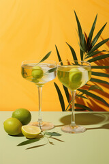 Minimalistic trendy photo of cocktail - 750211557
