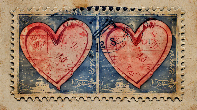 Amore. Francobollo.