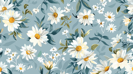 French shabby chic floral linen vector texture backg