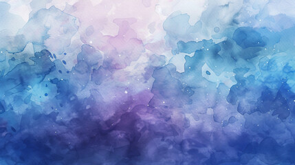 A subtle and soothing background with a blend of blue and purple watercolor, perfect for a calm texture or backdrop - obrazy, fototapety, plakaty