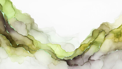 Pastelowe tło abstrakcyjne fale. Textura zieleń - obrazy, fototapety, plakaty