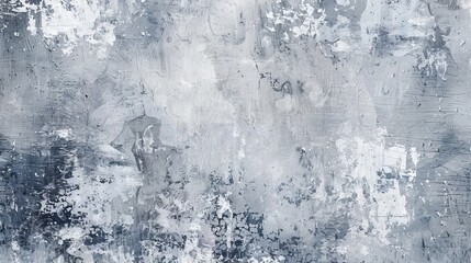 The design features a grunge background created with white and gray spray paint