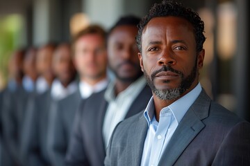 Group of Men Standing Next to Each Other