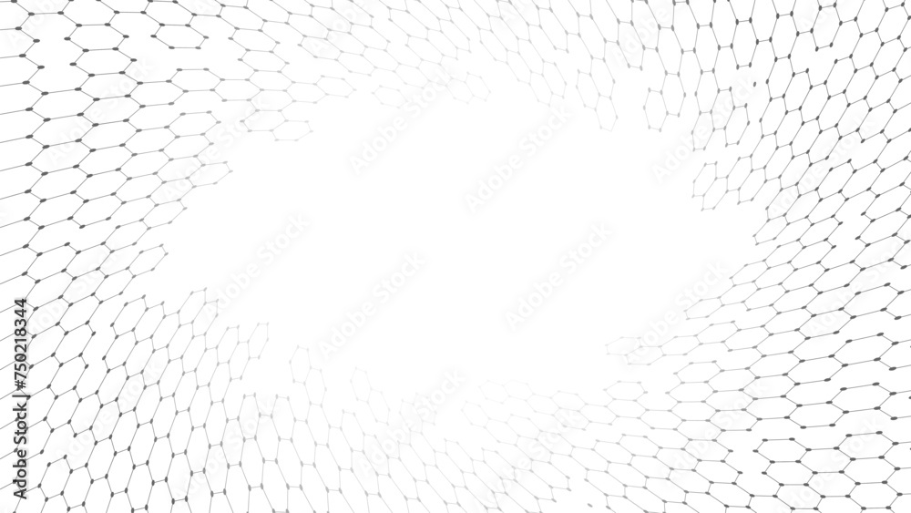 Aufkleber science abstract background.twisted technology background with copy space.