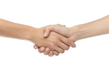 Handshake isolated on transparent background