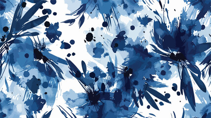 Indigo Tie Dye Shibori. Abstract Organic Pattern. Le