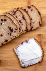 bread with cranberry and cheese