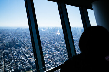 東京スカイツリーから見た東京
