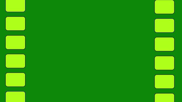 Yellow square motion graphic with green screen background. Suitable for animated or cliche video makers