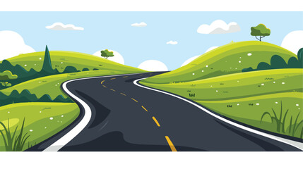 Road concept design vector illustration eps10 graphi