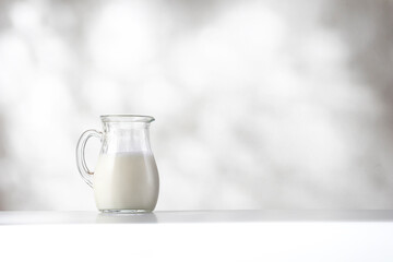 Celebrating World Milk Day with Small Glass Pitcher with Milk