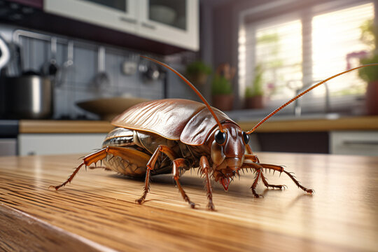 cockroaches house, eliminate cockroach, household pests, kitchen floor, depict pest control, household infestations