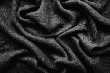 Cashmere fabric texture black and white background