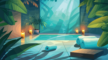 Spa zone design vector illustration eps10 graphic is