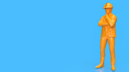 The Engineer for labour day or industry concept 3d rendering.