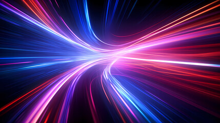 Neon speed abstract background, digital abstract background