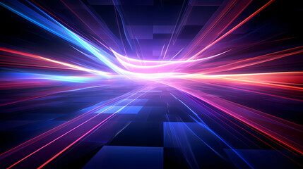 Neon speed abstract background, digital abstract background