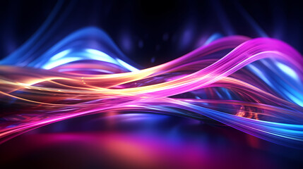 Neon speed abstract background, digital abstract background