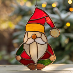 santa claus christmas decoration. Generative AI