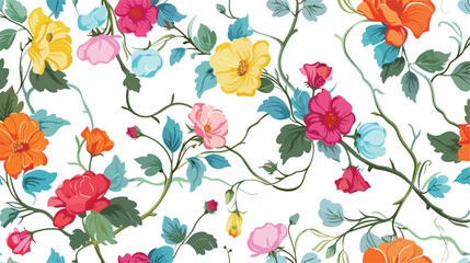 Vector Floral Pattern. Design for wallpaper wrapping