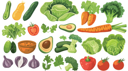 Vegan food design vector illustration eps10 graphic