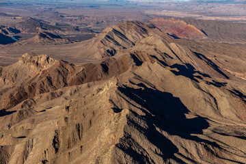 Desert landscape near Hoover Dam and Las Vegas, Nevada, USA