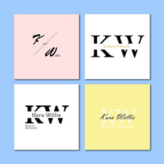 4 variants of logo in adobe illustrator