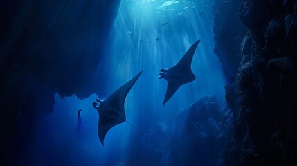 As the sunlight fades and darkness settles in the true beauty of the deep ocean is revealed. Echoes from the deep bring to light the majestic creatures that call this mysterious