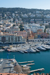 Fototapeta na wymiar Panoramic view of city of Nice, France