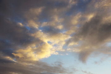 Santa Ynez Mountains Cloudscape after a Winter Storm