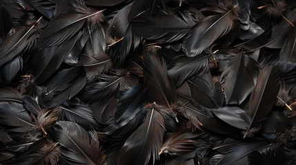 Foto op Plexiglas Birds different color feather texture wallpaper background © Irina