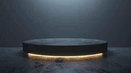 Mysterious product launches enveloped in an abyss of abstract darkness and an illuminated pedestal.