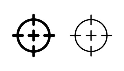 Target icon set. goal icon vector. target marketing icon vector