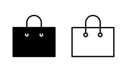 Shopping bag icon set. shopping icon vector - obrazy, fototapety, plakaty