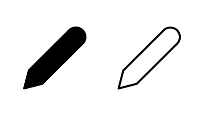 Pencil icon set. pen symbol. edit icon vector