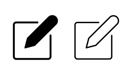 Edit icon set. edit document icon. edit text icon. pencil. sign up