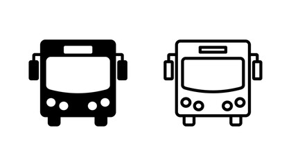 Bus icon set. bus vector icon