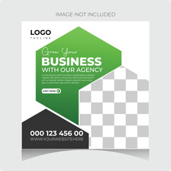 Modern and creative client testimonial social media post design. Customer service feedback review social media post or web banner