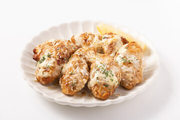 鶏つくねのチーズ焼き