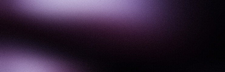 Dark moody banner background grainy gradient glowing purple black violet noise texture wide poster header backdrop design