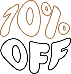 70%OFF Circle Discount Lettering