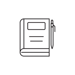 book and pen icon