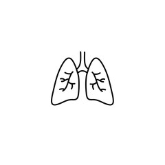 Hand drawn human lungs 